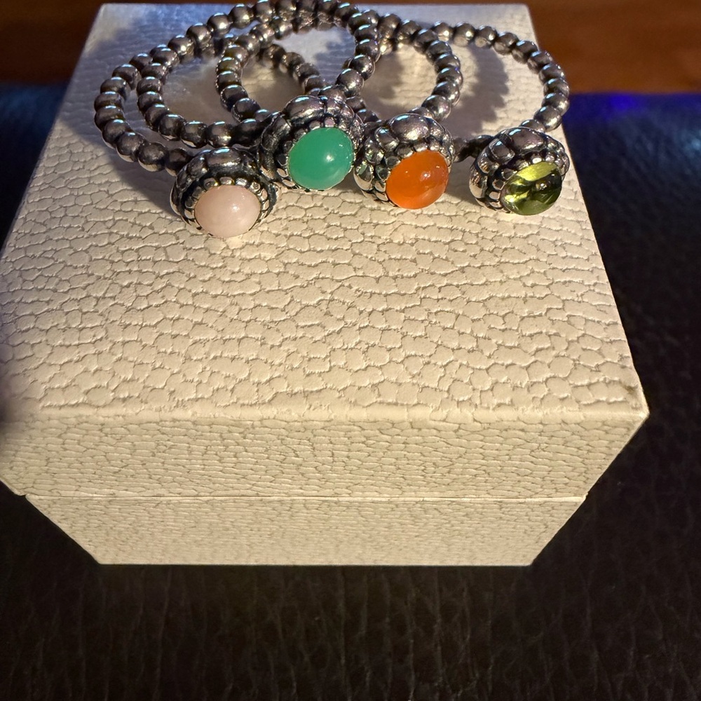 Pandora Bubble Birthday rings bundle